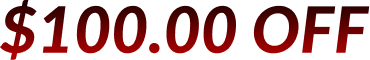 $100.00 OFF