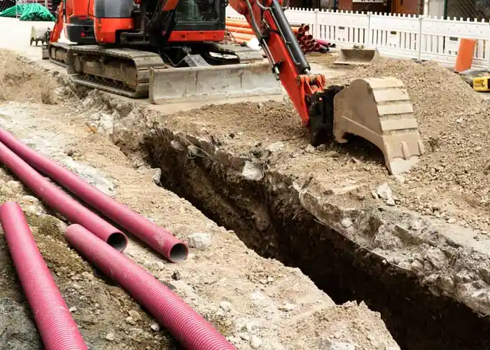Commercial water line repair